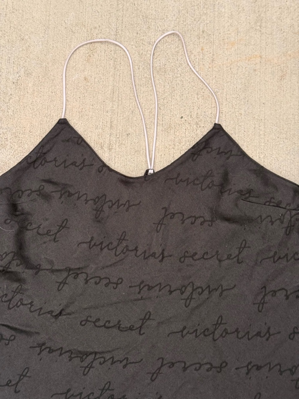 Victoria’s Secret Satin Black Tank Top